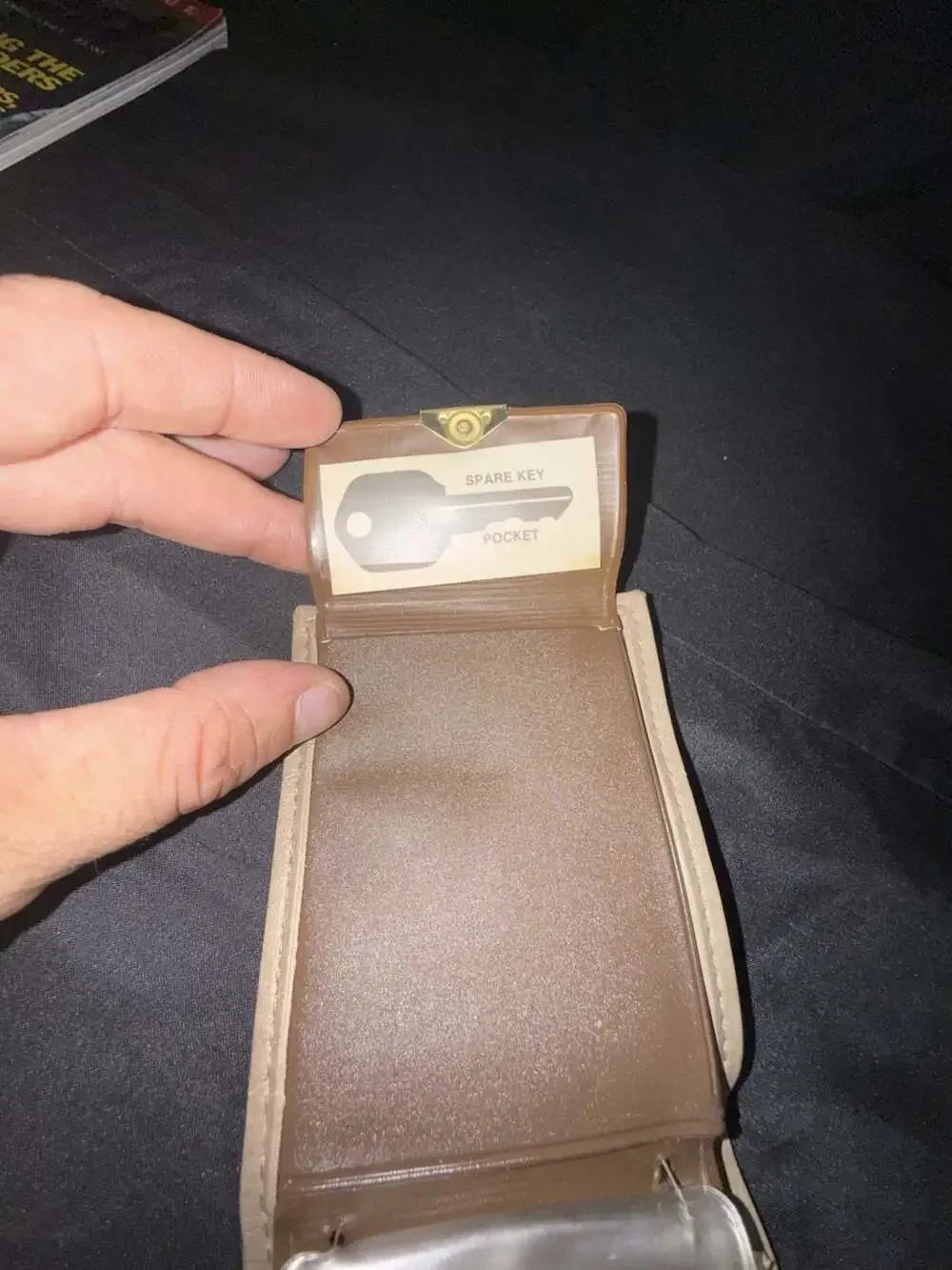Vintage Vitronic Bi-Fold Pick-PocketProof Suede Wallet